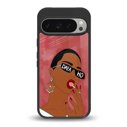 Dafa Ho back phone cover | glass case for google pixel 9 pro