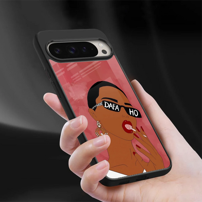 Dafa Ho sleek google pixel 9 pro xl cover with tempered glass back and TPU edges