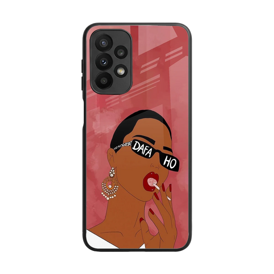 Dafa Ho back phone cover | glass case for samsung galaxy a23