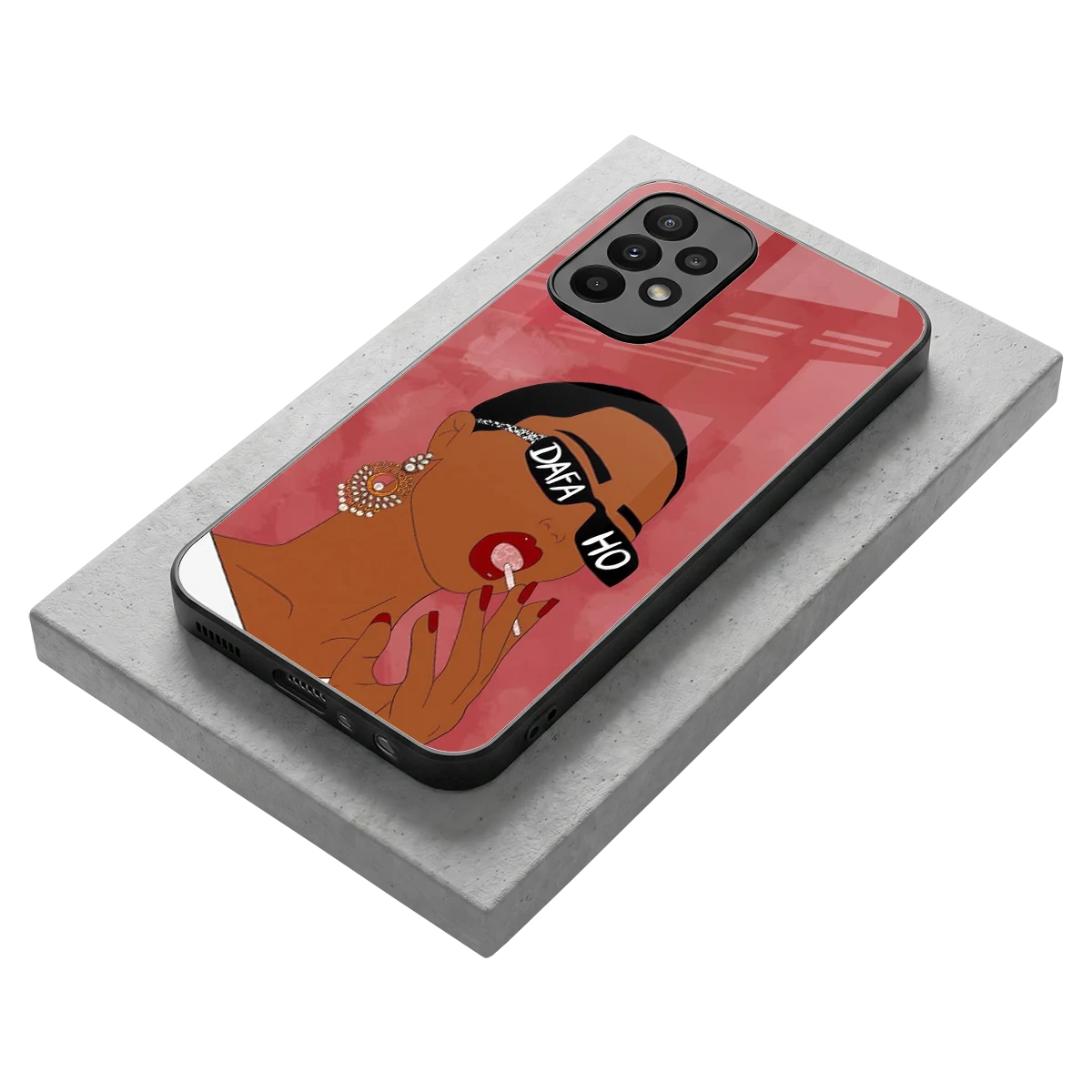 Dafa Ho stylish phone case for samsung galaxy a23 | glossy glass and slim fit