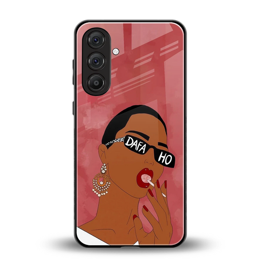 Dafa Ho back phone cover | glass case for samsung galaxy m36 5g