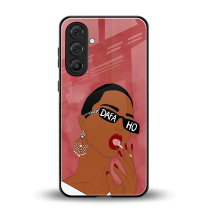 Dafa Ho back phone cover | glass case for samsung galaxy m35 5g