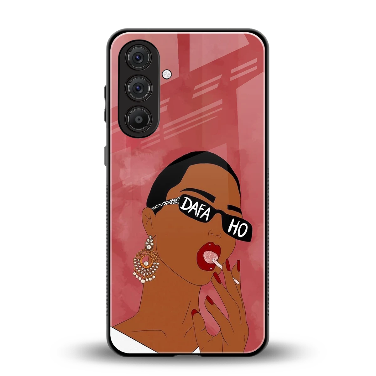 Dafa Ho back phone cover | glass case for samsung galaxy a55 5g