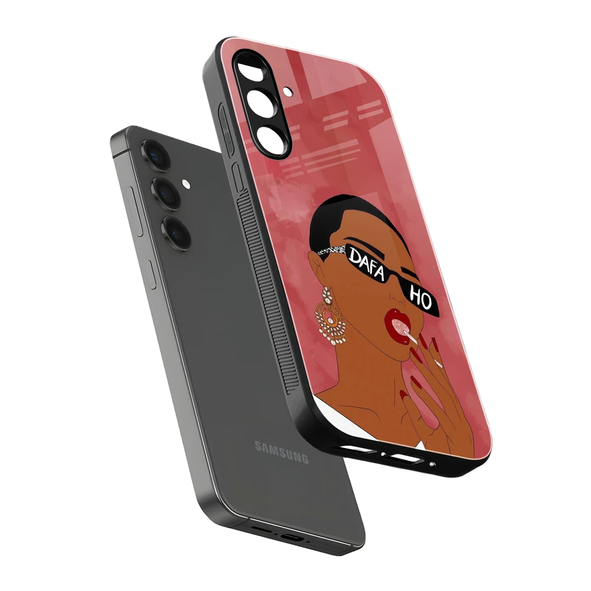 Dafa Ho sleek samsung galaxy a55 5g cover with tempered glass back and TPU edges