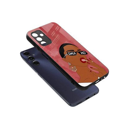 Dafa Ho sleek samsung galaxy m14 5g cover with tempered glass back and TPU edges