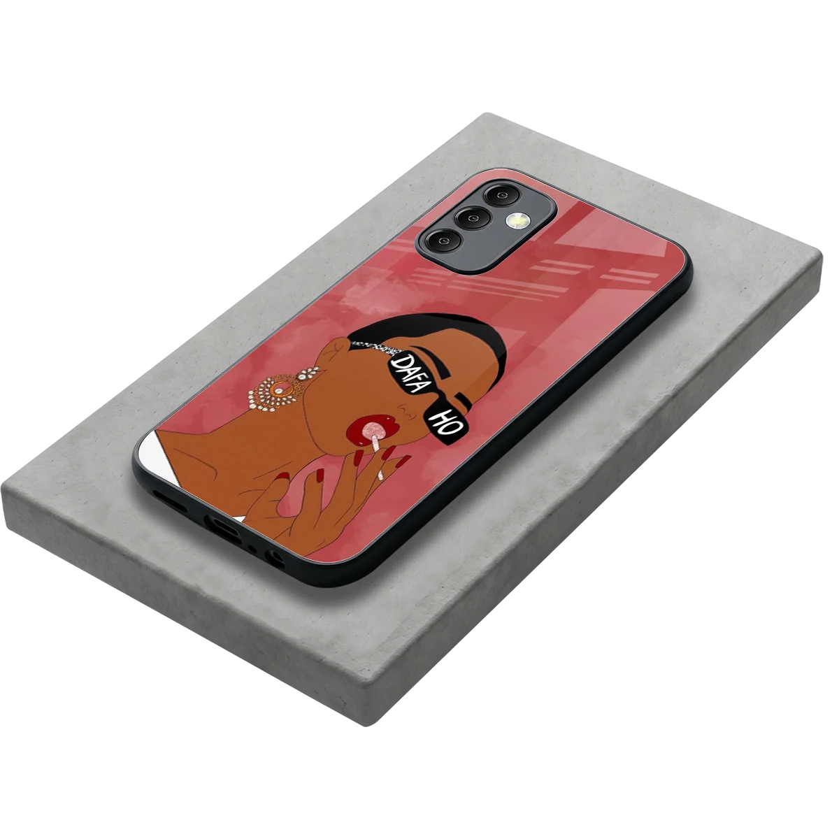 Dafa Ho stylish phone case for samsung galaxy m14 5g | glossy glass and slim fit