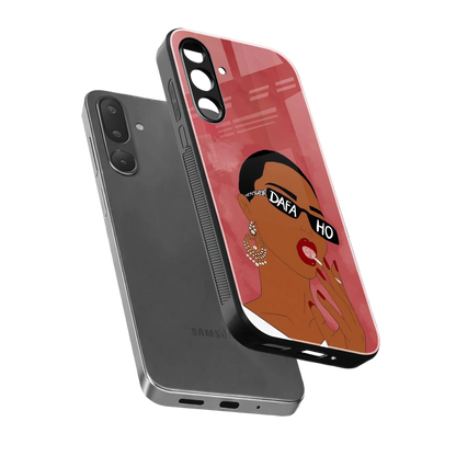 Dafa Ho sleek samsung galaxy m56 5g cover with tempered glass back and TPU edges