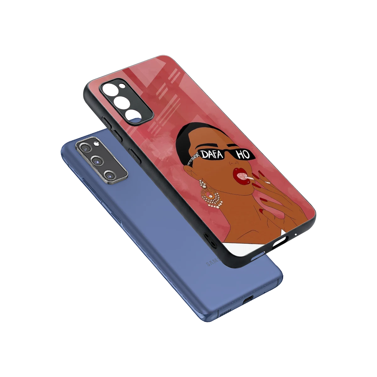 Dafa Ho sleek samsung galaxy s20 fe cover with tempered glass back and TPU edges