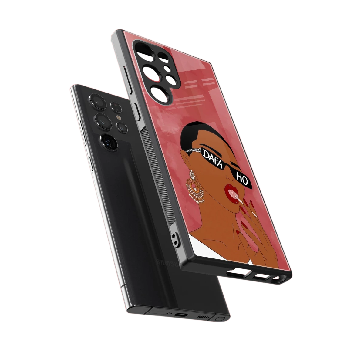 Dafa Ho sleek samsung galaxy s23 ultra cover with tempered glass back and TPU edges