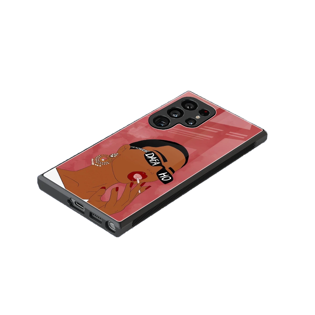 Dafa Ho stylish phone case for samsung galaxy s24 ultra | glossy glass and slim fit
