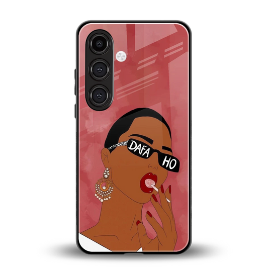 Dafa Ho back phone cover | glass case for samsung galaxy s25