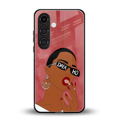 Dafa Ho back phone cover | glass case for samsung galaxy s25 plus