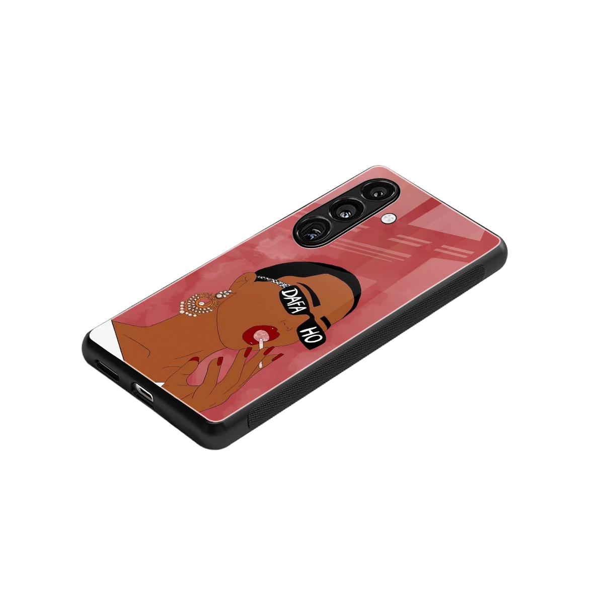 Dafa Ho stylish phone case for samsung galaxy s25 plus | glossy glass and slim fit