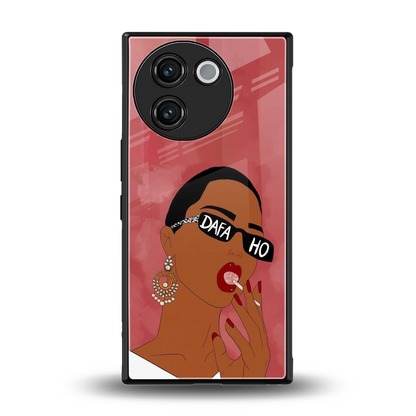 Dafa Ho back phone cover | glass case for vivo v30e