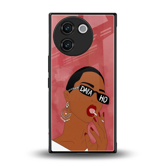 Dafa Ho back phone cover | glass case for vivo v30e