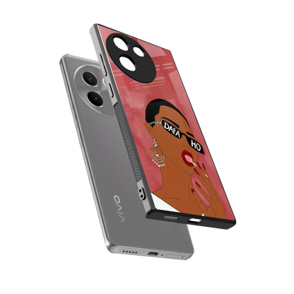 Dafa Ho sleek vivo v30e cover with tempered glass back and TPU edges