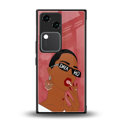 Dafa Ho back phone cover | glass case for vivo v30