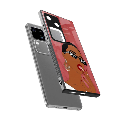 Dafa Ho sleek vivo v30 cover with tempered glass back and TPU edges