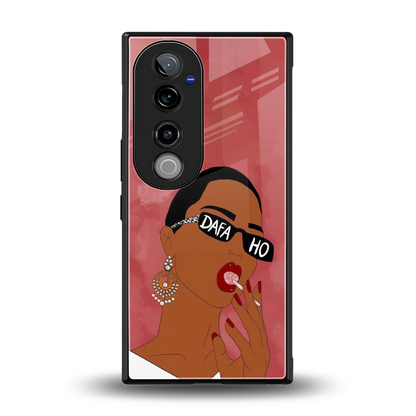Dafa Ho back phone cover | glass case for vivo v40 pro