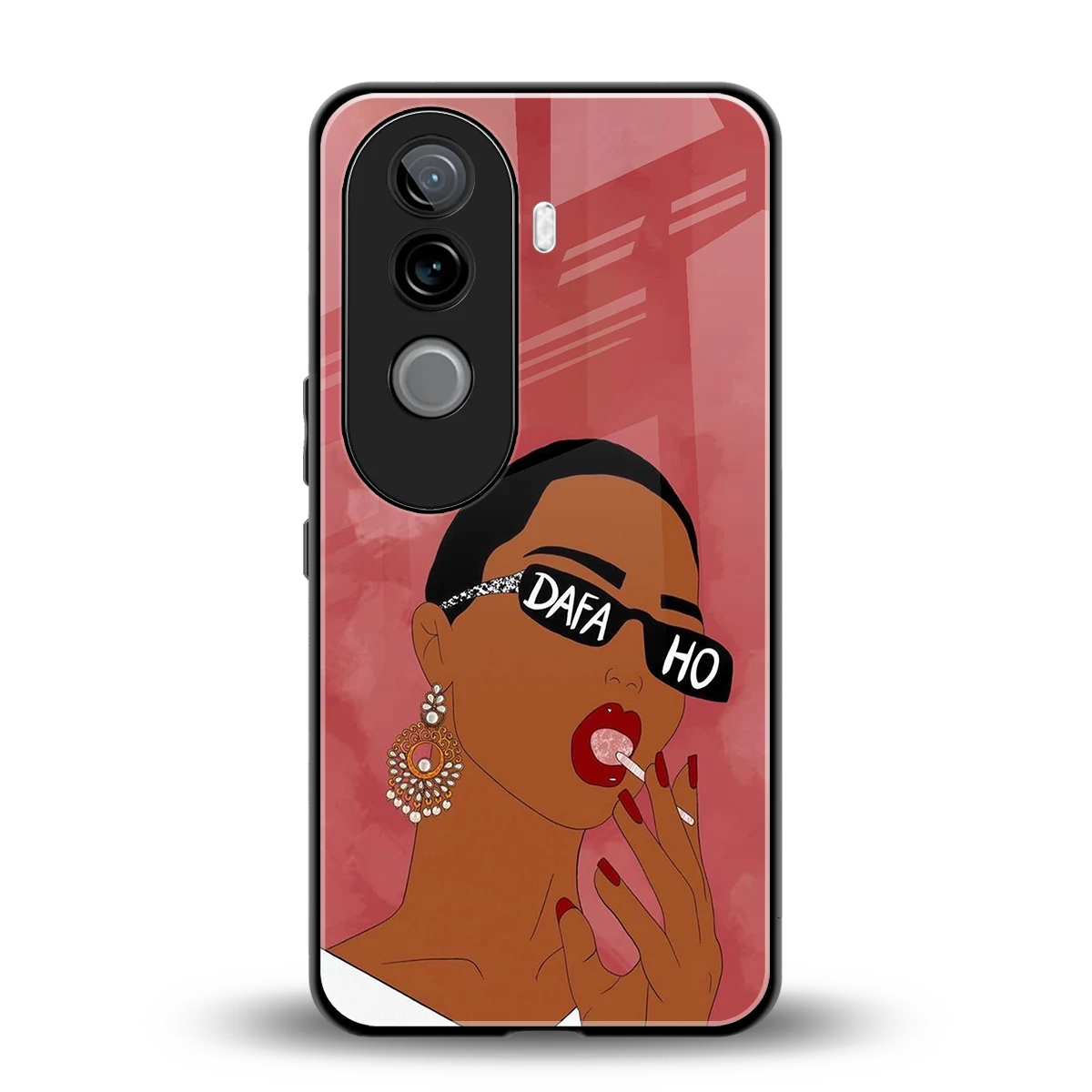 Dafa Ho back phone cover | glass case for vivo v40e