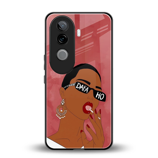 Dafa Ho back phone cover | glass case for vivo v40e