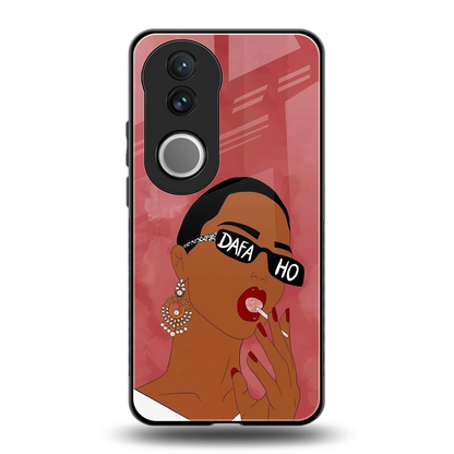 Dafa Ho back phone cover | glass case for vivo v50