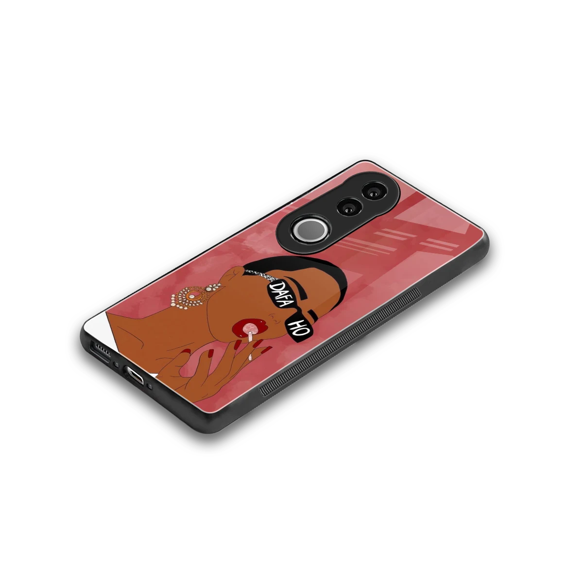 Dafa Ho stylish phone case for vivo v50 | glossy glass and slim fit