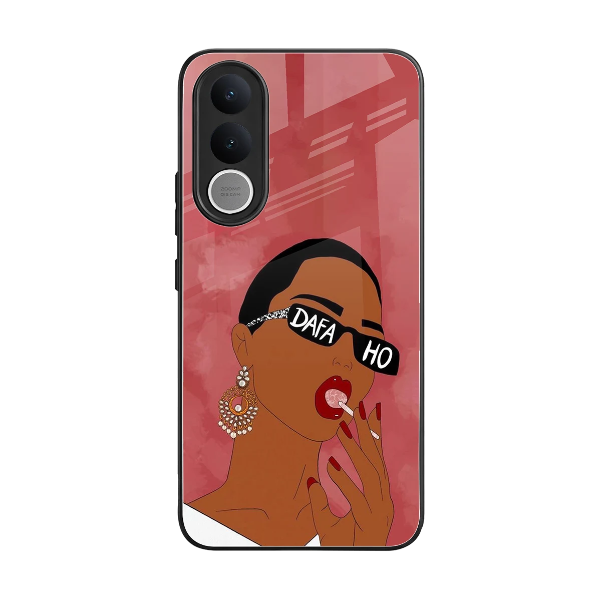 Dafa Ho back phone cover | glass case for vivo v70 fe