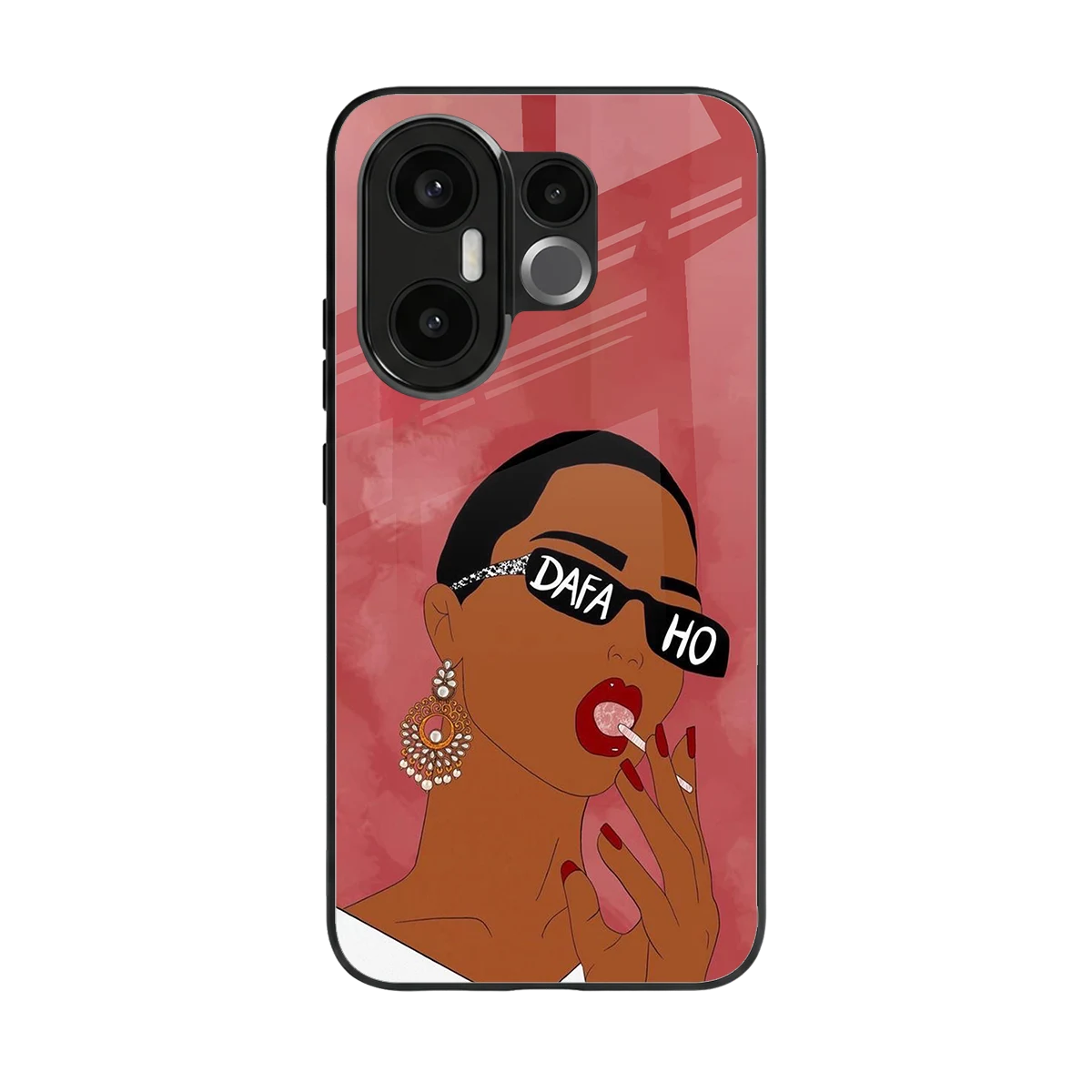 Dafa Ho back phone cover | glass case for vivo x200 fe