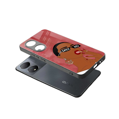 Dafa Ho sleek Vivo-y100 cover with tempered glass back and TPU edges