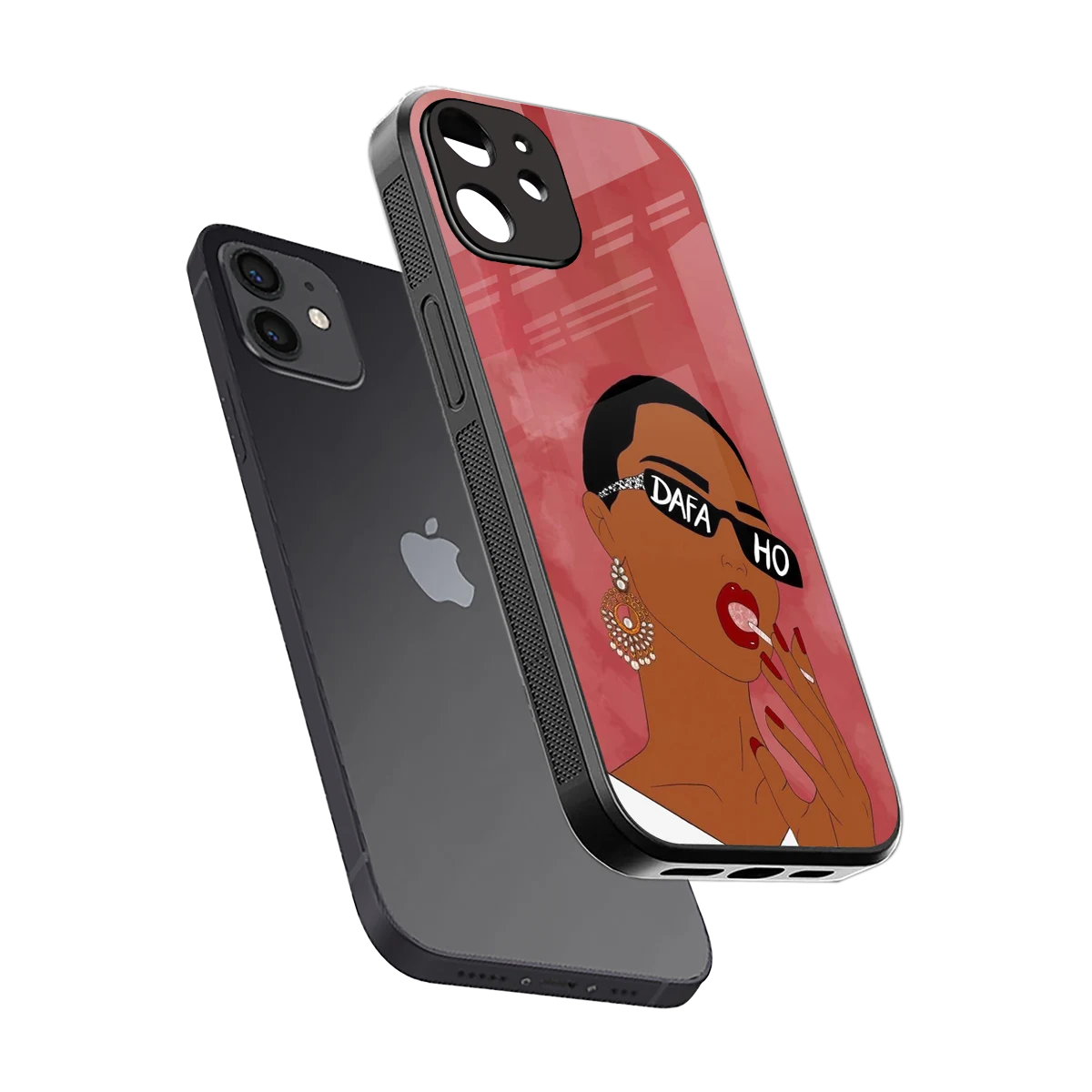 Dafa Ho sleek iphone 12 cover with tempered glass back and TPU edges
