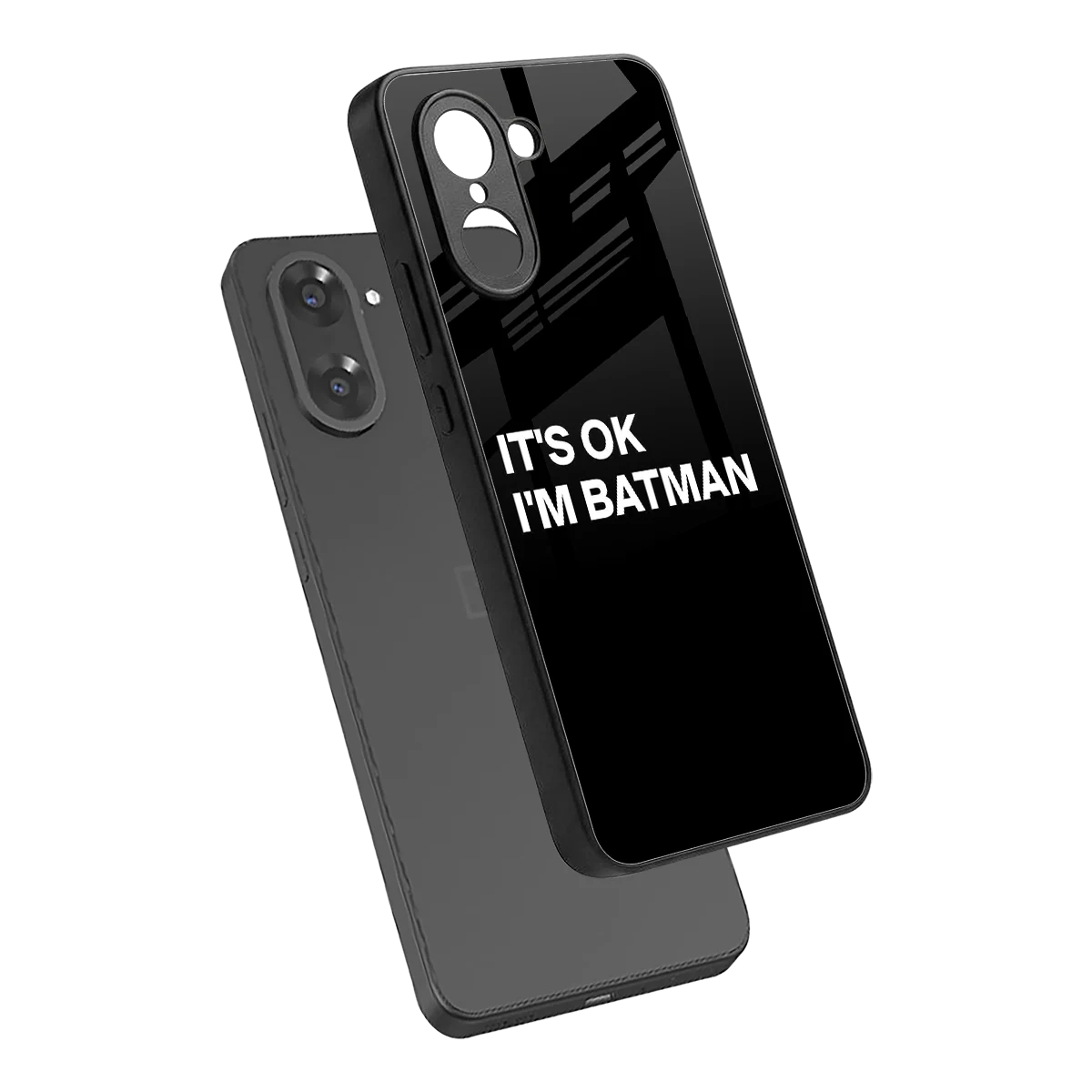 Dark Knight sleek oneplus nord ce5 5g cover with tempered glass back and TPU edges