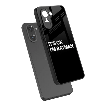 Dark Knight sleek oneplus nord ce5 5g cover with tempered glass back and TPU edges