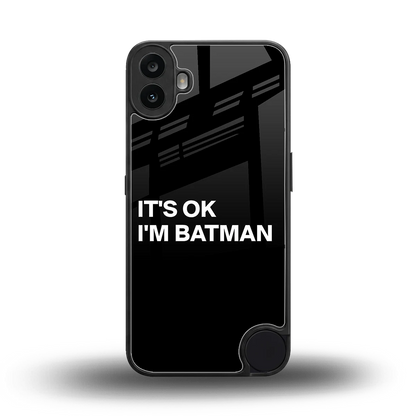 Dark Knight back phone cover | glass case for cmf nothing phone 1