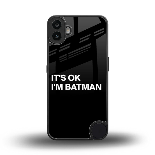 Dark Knight back phone cover | glass case for cmf nothing phone 1