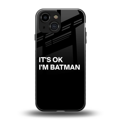 Dark Knight back phone cover | glass case for iphone 13 mini