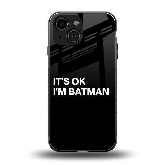 Dark Knight back phone cover | glass case for iphone 13 mini