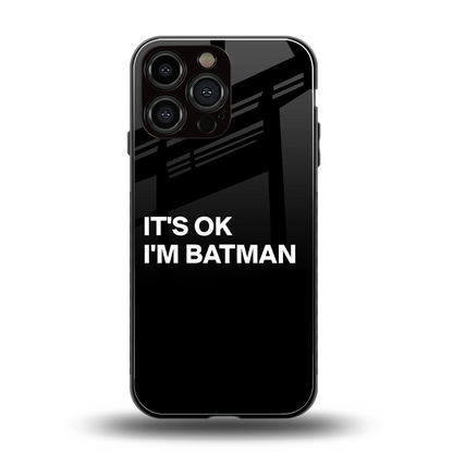 Dark Knight back phone cover | glass case for iphone 14 pro max