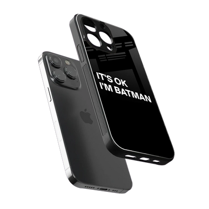 Dark Knight sleek iphone 14 pro max cover with tempered glass back and TPU edges