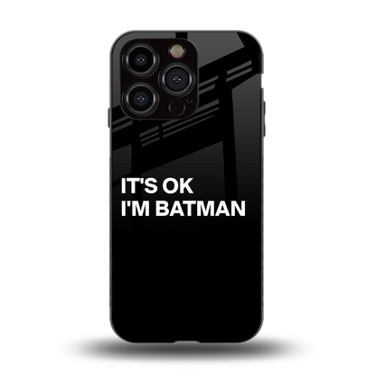 Dark Knight back phone cover | glass case for iphone 13 pro