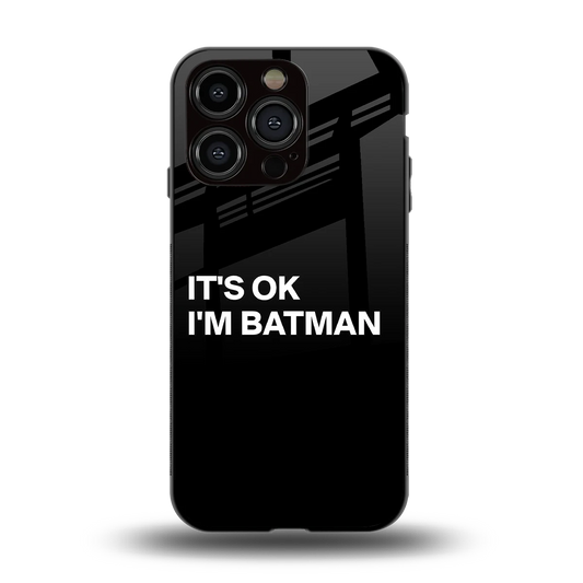 Dark Knight back phone cover | glass case for iphone 13 pro
