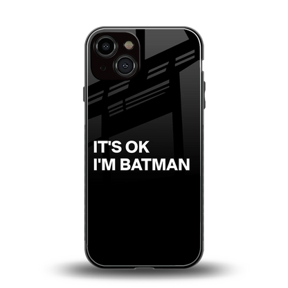 Dark Knight back phone cover | glass case for iphone 14