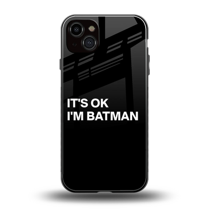 Dark Knight back phone cover | glass case for iphone 15 plus