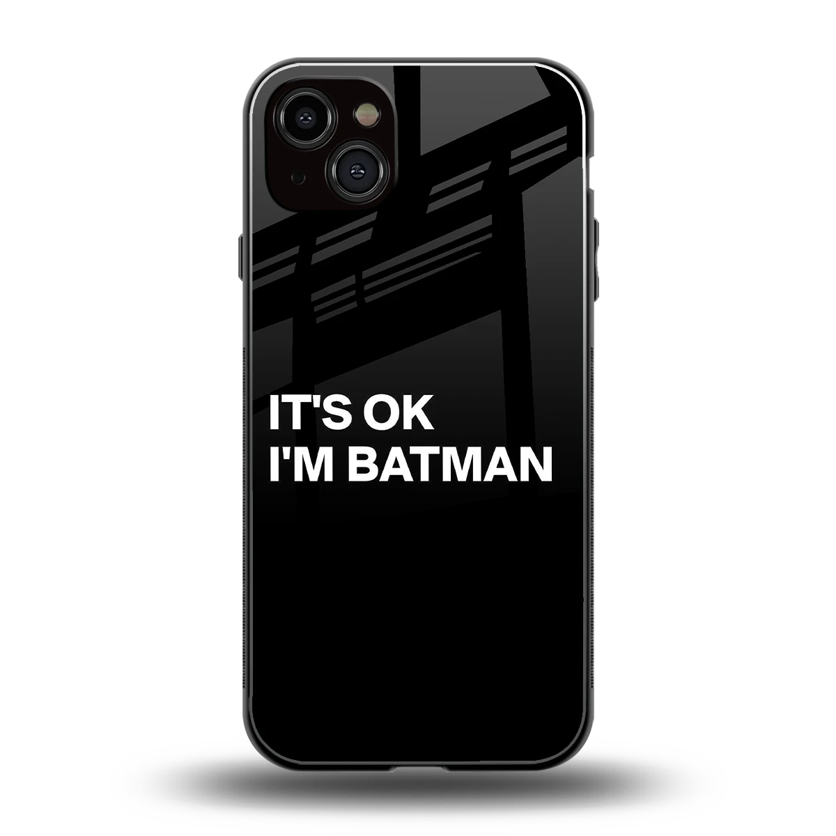 Dark Knight back phone cover | glass case for iphone 14 plus