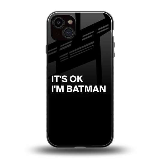Dark Knight back phone cover | glass case for iphone 14 plus