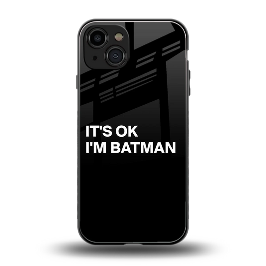 Dark Knight back phone cover | glass case for iphone 15