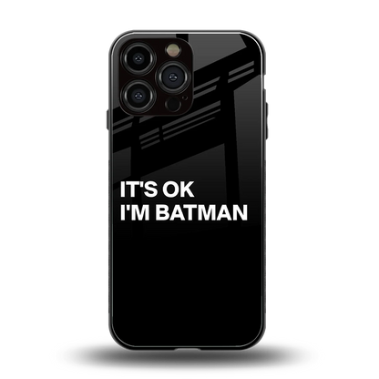 Dark Knight back phone cover | glass case for iphone 16 pro max