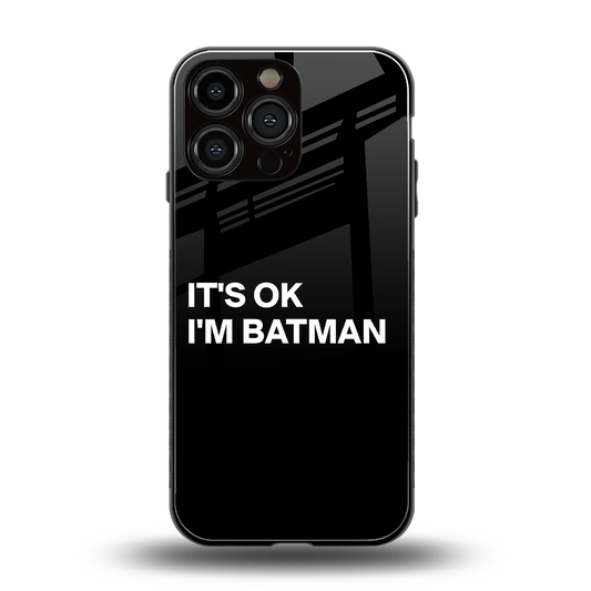 Dark Knight back phone cover | glass case for iphone 16 pro max