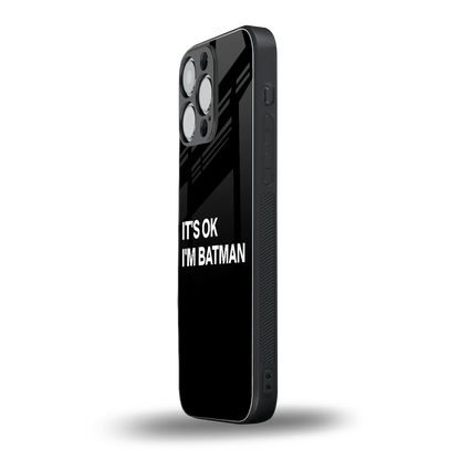 Dark Knight iphone 16 pro max mobile cover | shockproof glass phone case