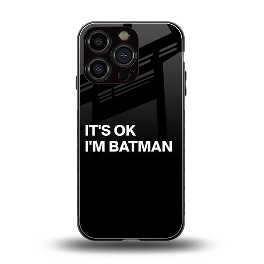 Dark Knight back phone cover | glass case for iphone 16 pro